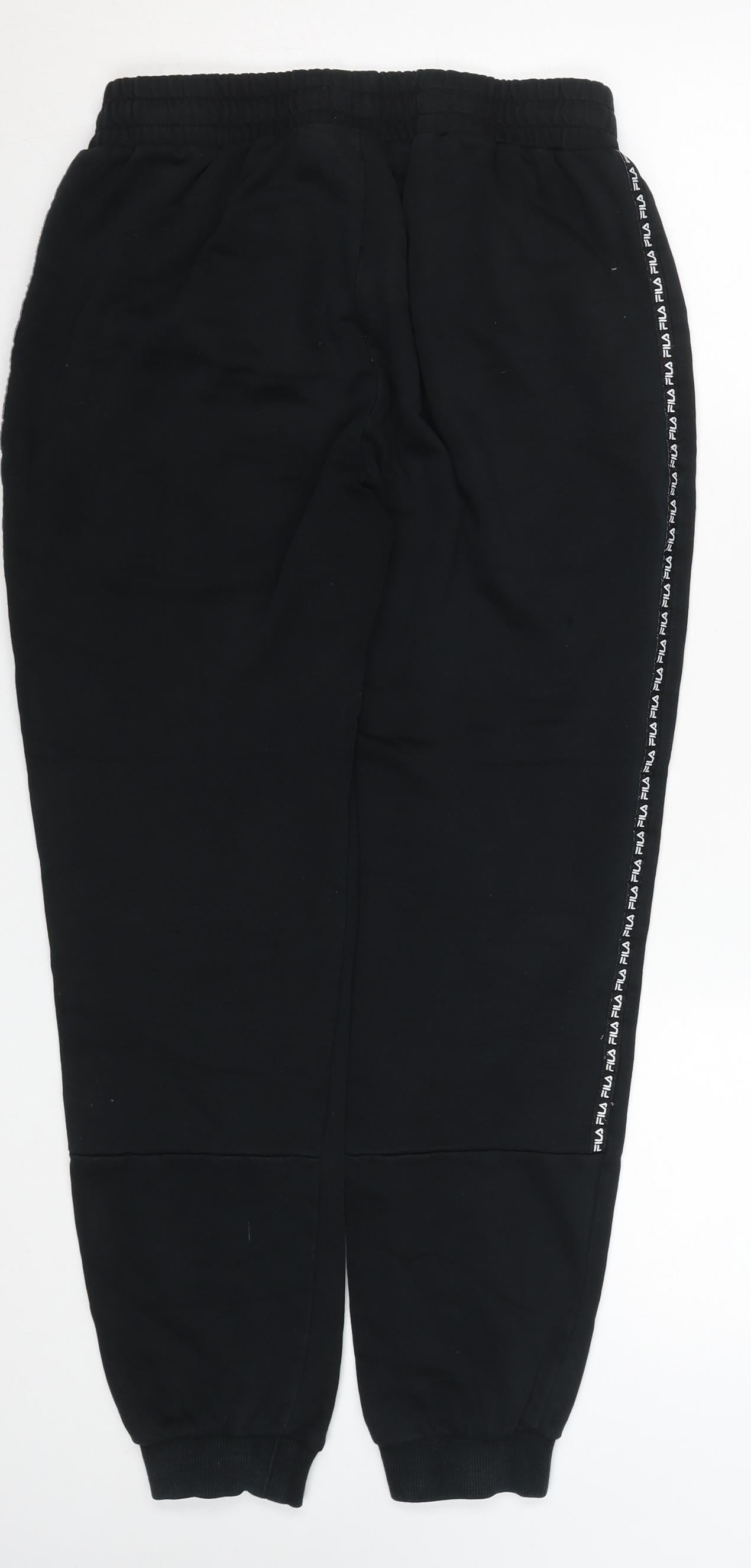 Fila Men's Black Jogger Trousers Size S Regular Fit Activewear