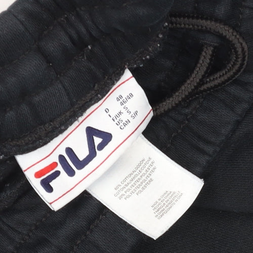 Fila Men's Black Jogger Trousers Size S Regular Fit Activewear