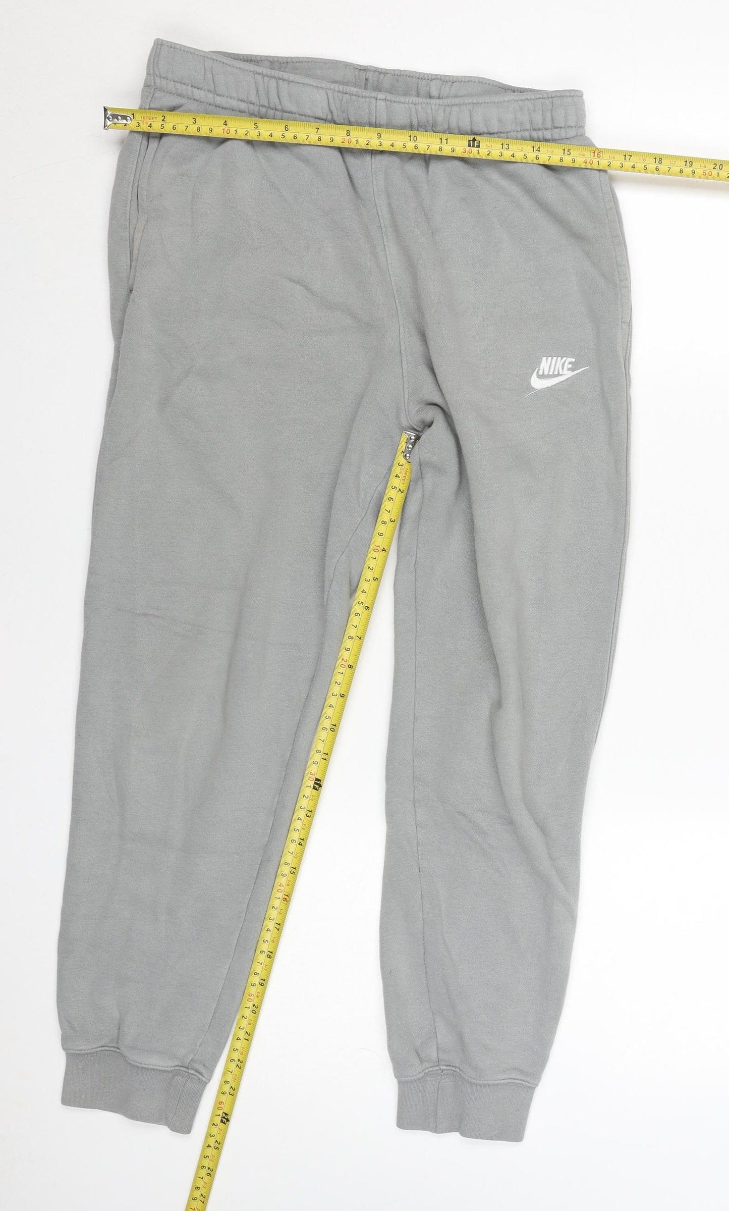 Nike Men's Grey Fleece Jogger Sweatpants Size M Regular Fit