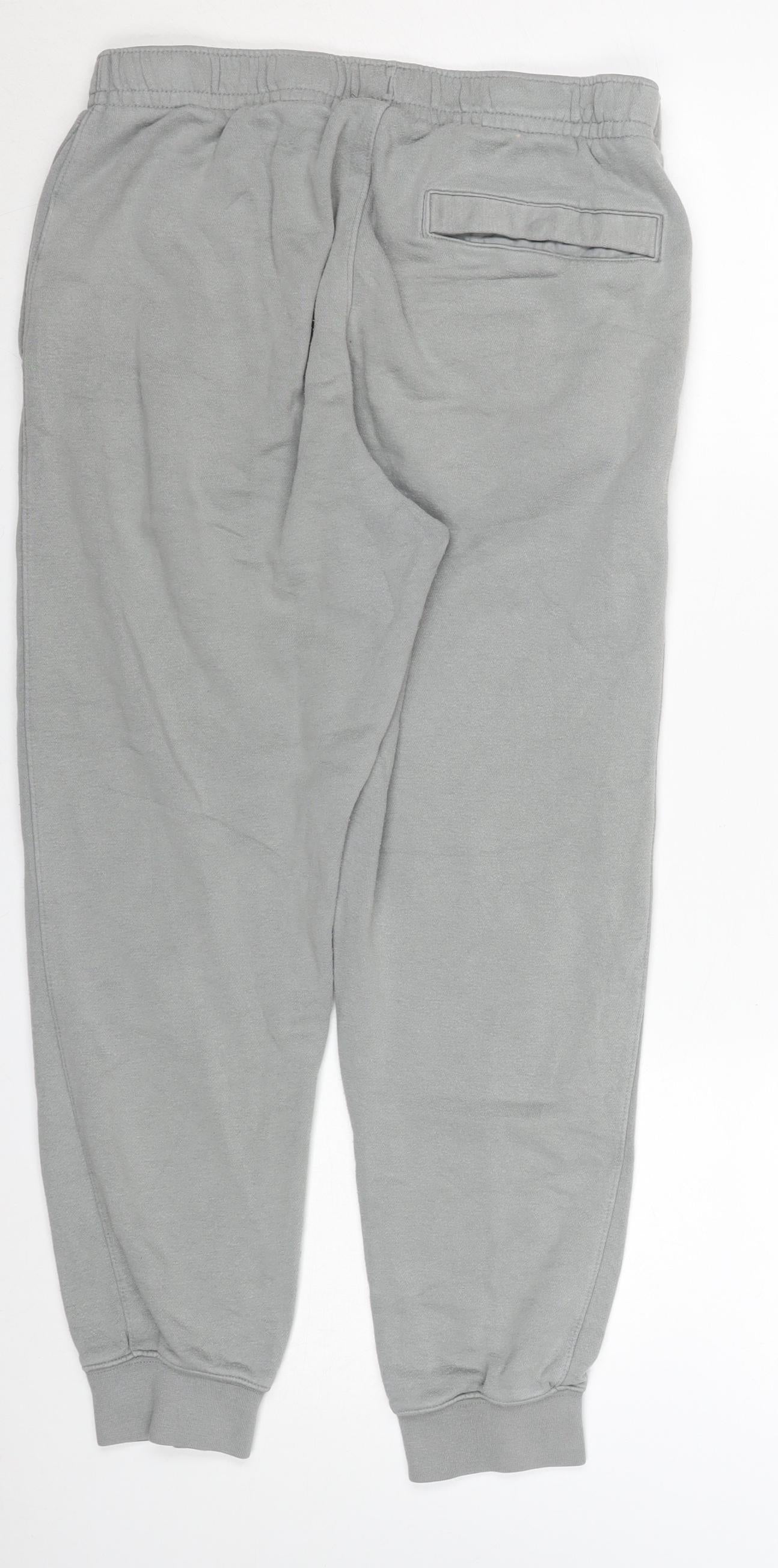 Nike Men's Grey Fleece Jogger Sweatpants Size M Regular Fit
