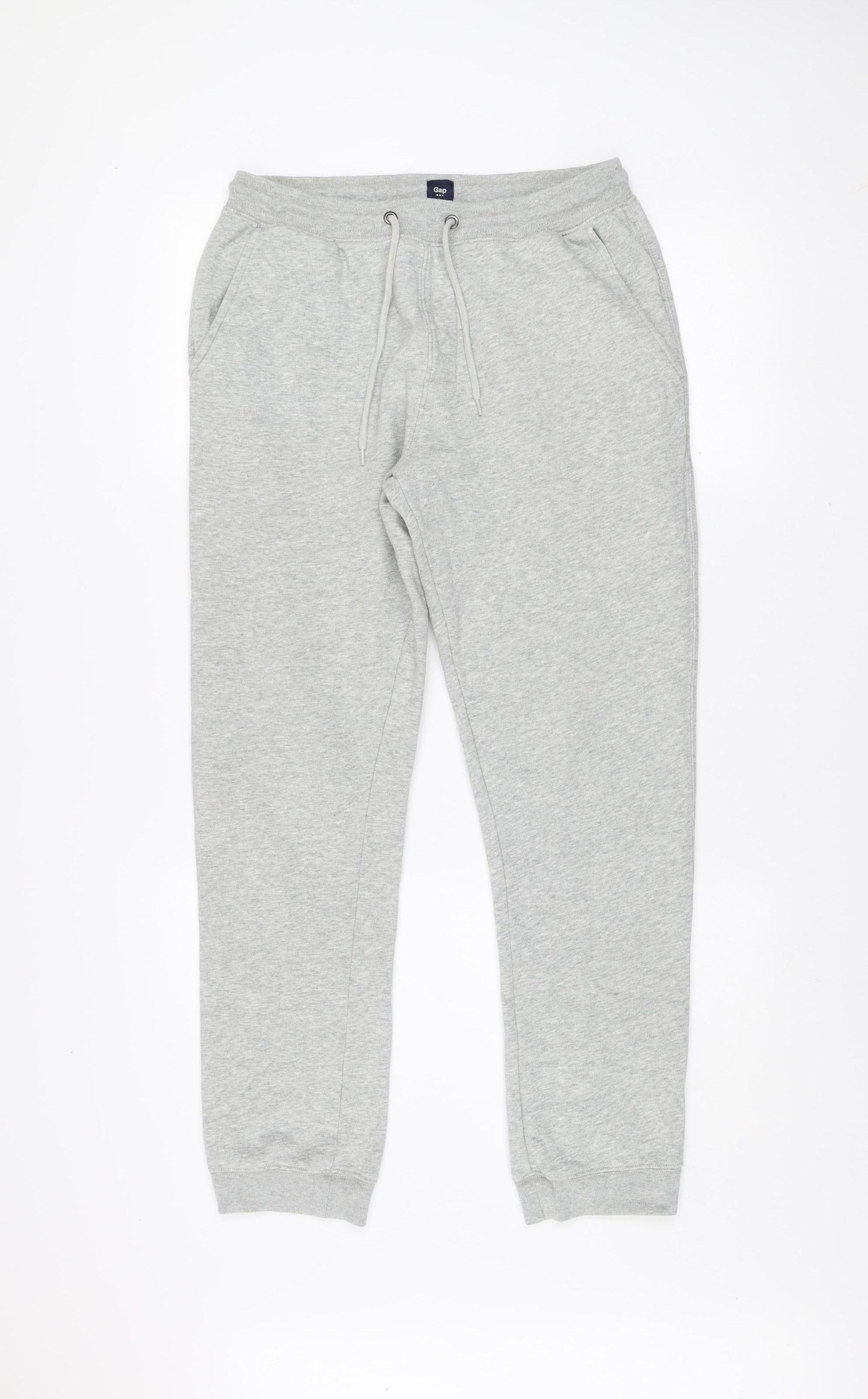 Gap Men Grey Small Fleece Sweatpants Joggers Regular Fit
