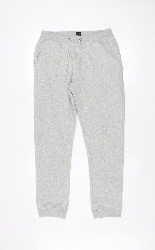 Gap Men Grey Small Fleece Sweatpants Joggers Regular Fit