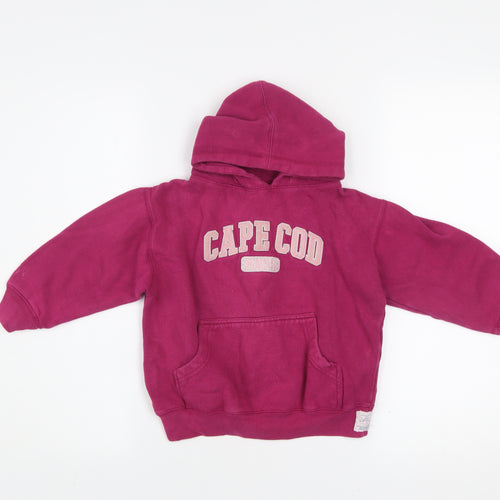 Cuffy’s Cape Cod Girls Pink Pullover Hoodie Size 4 Cotton Blend