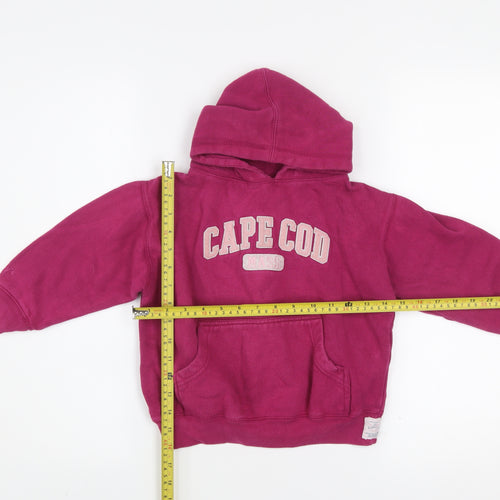 Cuffy’s Cape Cod Girls Pink Pullover Hoodie Size 4 Cotton Blend