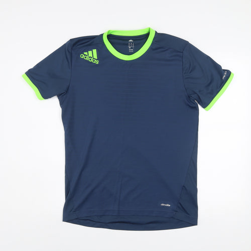 Adidas Men's Blue Climalite Athletic T-Shirt Medium Short Sleeve