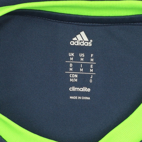 Adidas Men's Blue Climalite Athletic T-Shirt Medium Short Sleeve