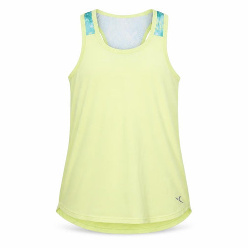 Decathlon Girls Yellow Tank Top 10-11 Years Lightweight Sports Vest