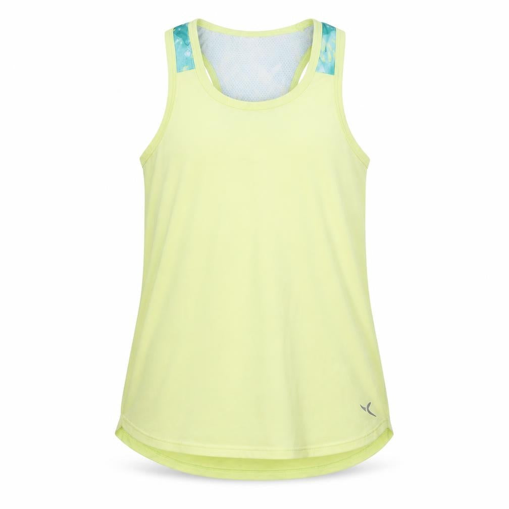 Decathlon Girls Yellow Tank Top 10-11 Years Lightweight Sports Vest