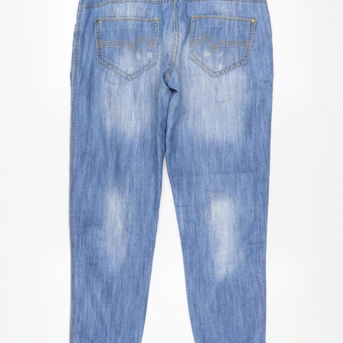 F&F Women’s Blue Mid Rise Straight Jeans Size 10 Short