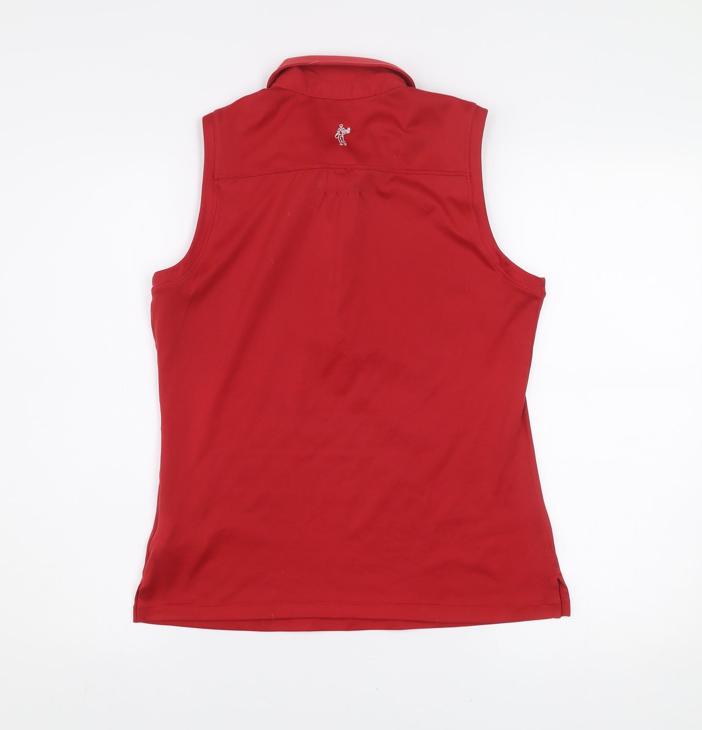 Ashworth Men’s Red Sleeveless Collared Polo Shirt Size M