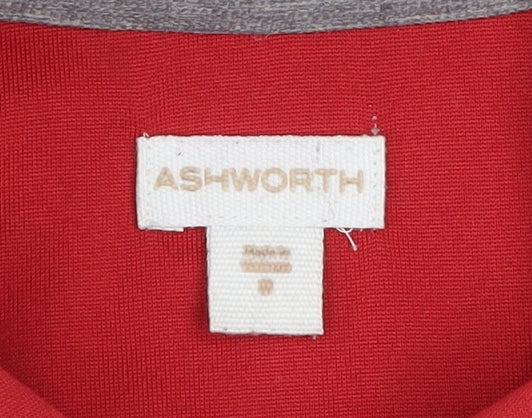 Ashworth Men’s Red Sleeveless Collared Polo Shirt Size M