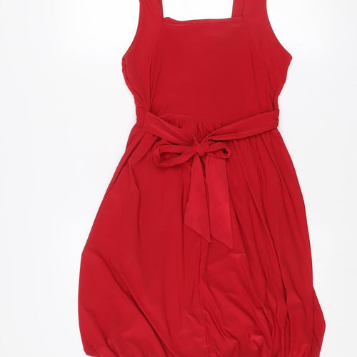 BLOOSE Womens Red Knee Length Bodycon Party Dress M