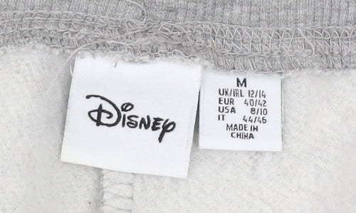 Disney Womens Grey Jogger Sweatpants Size 12-14 Mickey & Minnie Character
