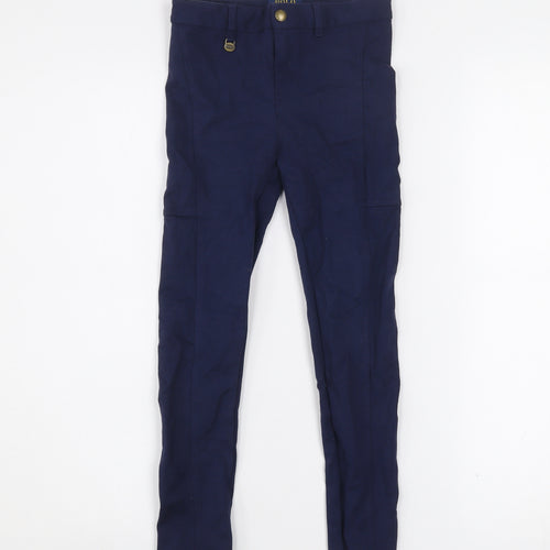 Ralph Lauren Girls Blue Jegging Trousers Size 6 Years Stretch Cotton Blend