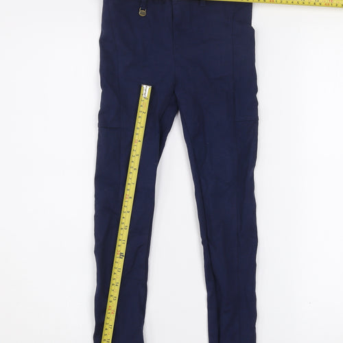 Ralph Lauren Girls Blue Jegging Trousers Size 6 Years Stretch Cotton Blend