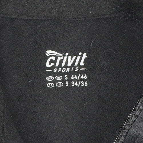 Crivit Men's Black Softshell Sports Jacket S 34/36 Waterproof Windproof