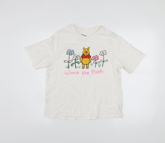 Disney Women’s White Winnie the Pooh T-Shirt Nightshirt Size 10-12