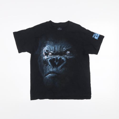 Universal Studios Kids Black King Kong Graphic T-Shirt M Cotton