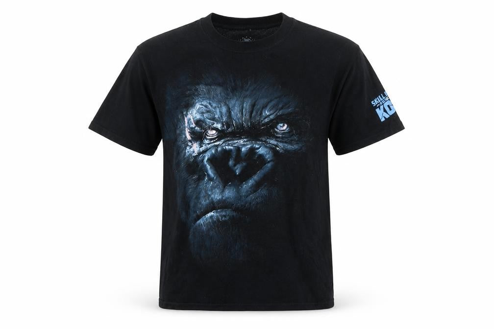 Universal Studios Kids Black King Kong Graphic T-Shirt M Cotton