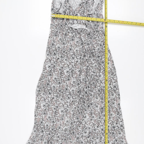 Review Women's Multicoloured Floral Midi Fit & Flare Dress M
