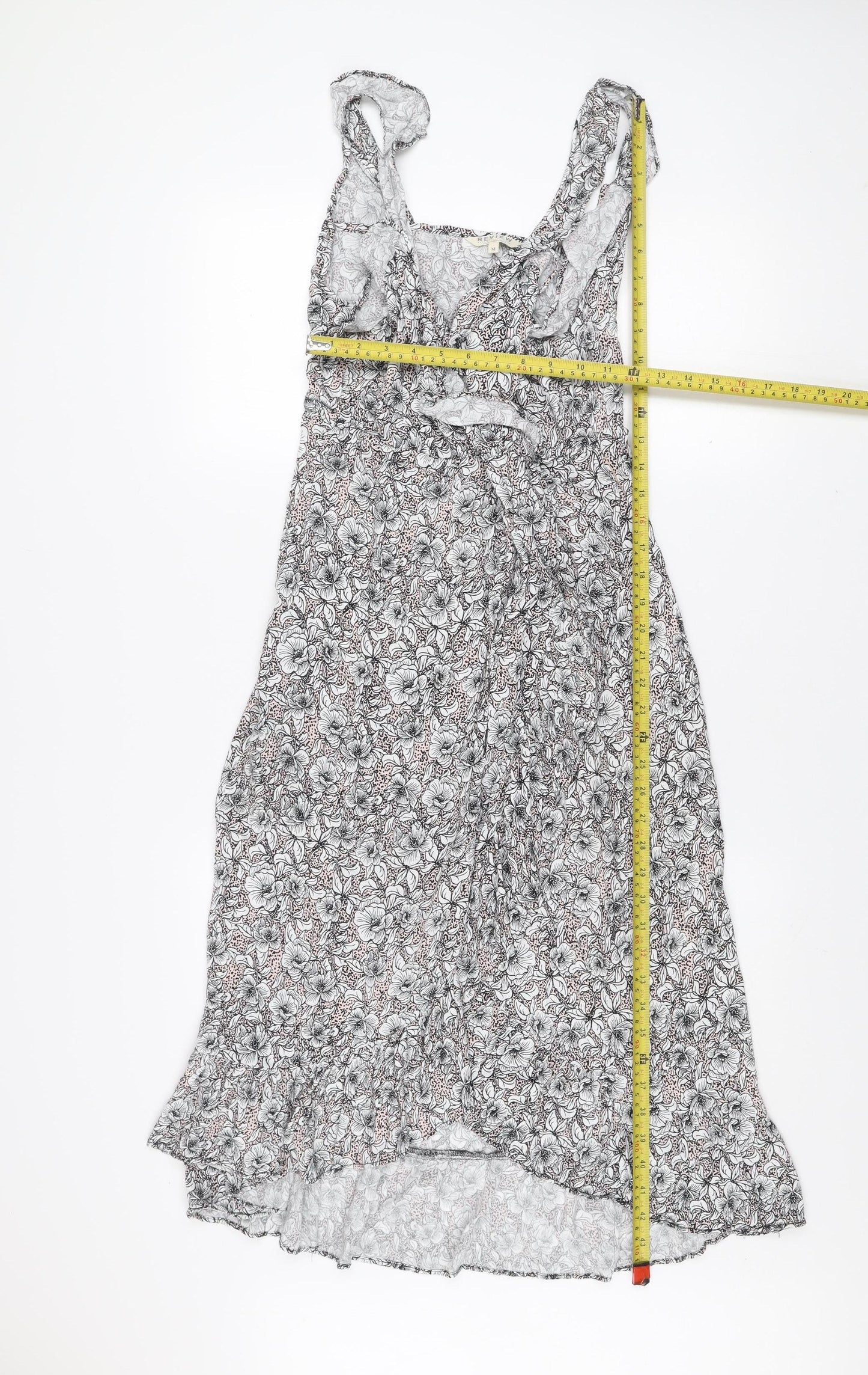Review Women's Multicoloured Floral Midi Fit & Flare Dress M