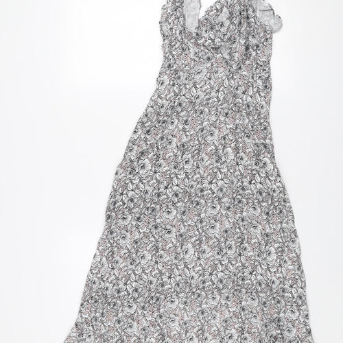 Review Women's Multicoloured Floral Midi Fit & Flare Dress M