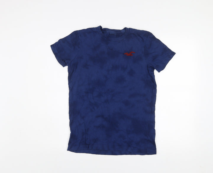 Hollister Men's Blue Slim Fit Cotton Crew Neck T-Shirt Size S