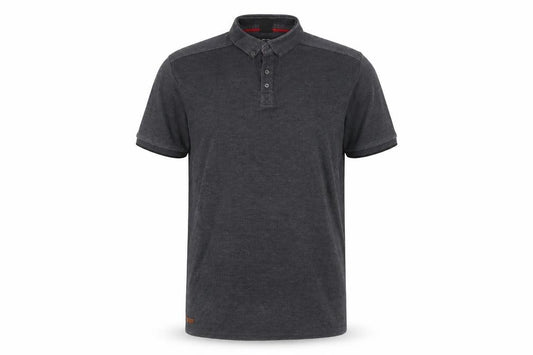 Front view of LFC Men’s Grey 2XL Cotton Blend Short Sleeve Polo Shirt