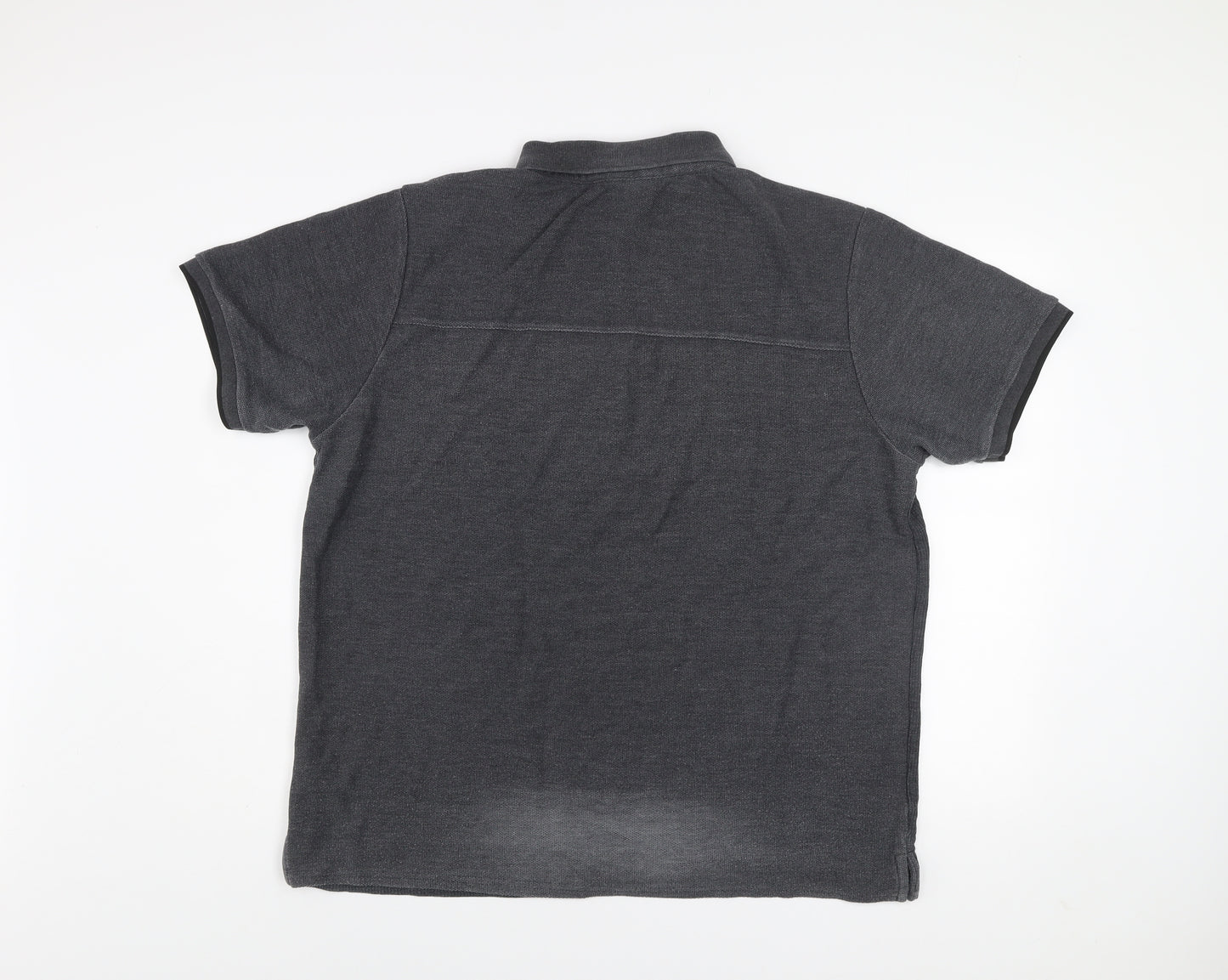LFC Men’s Grey 2XL Cotton Blend Short Sleeve Polo Shirt