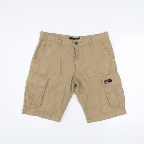 Diesel Men’s Beige Cargo Shorts Size 32 Cotton Canvas Summer