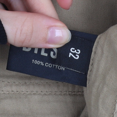 Diesel Men’s Beige Cargo Shorts Size 32 Cotton Canvas Summer