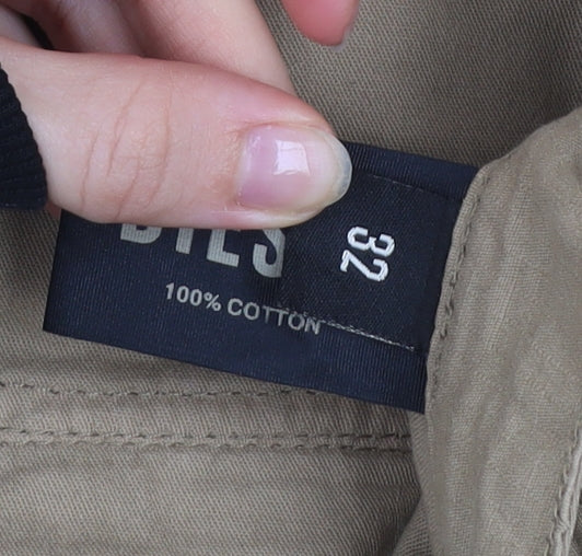 Diesel Men’s Beige Cargo Shorts Size 32 Cotton Canvas Summer