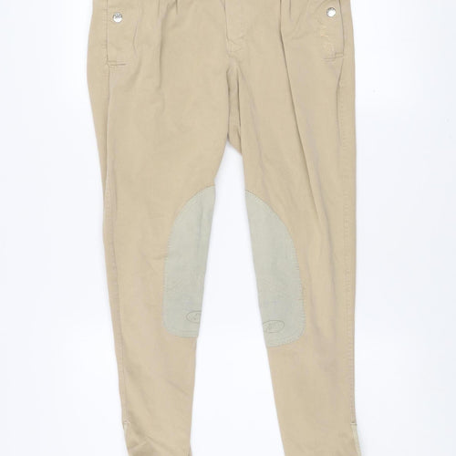 Mark Todd Mens Beige 32 Regular Fit Stretch Trousers