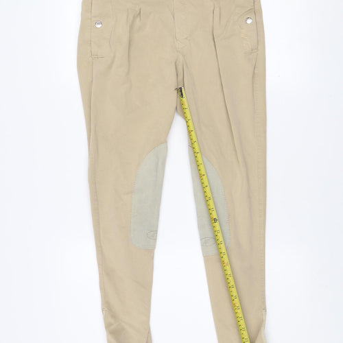 Mark Todd Mens Beige 32 Regular Fit Stretch Trousers