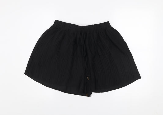 BIBA Women’s Black Size 12 Pleated Culotte Shorts