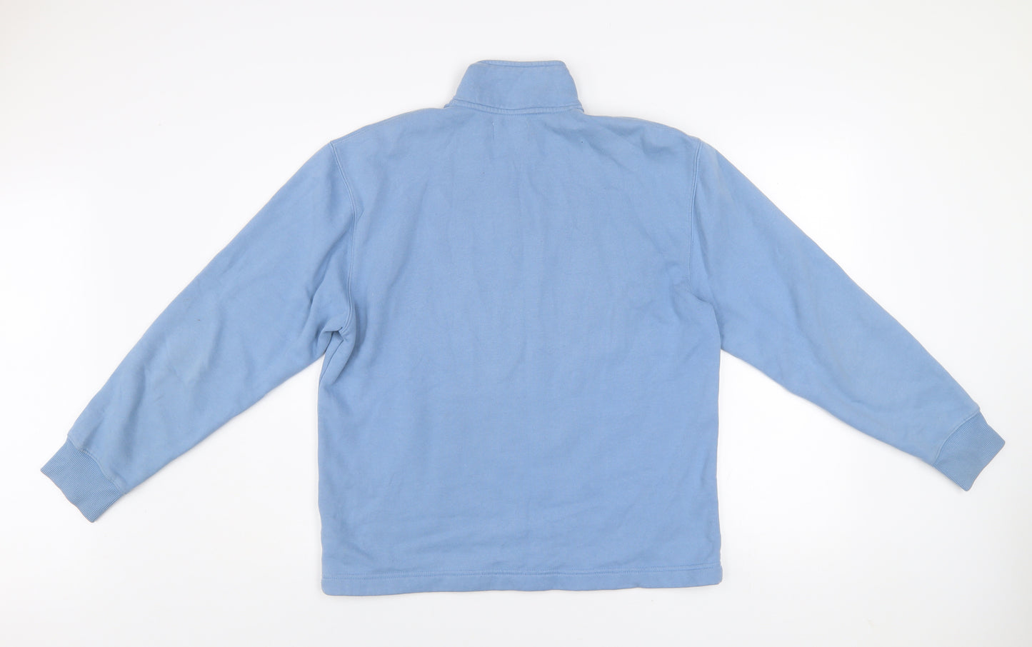 Topman Men’s Blue 1/2 Zip Fleece Sweatshirt Size S Regular Fit