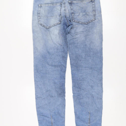 Celio Blue French Market Skinny Fit Light Blue Distressed Jeans Men EUR 36