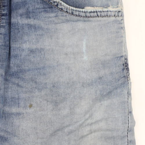 Celio Blue French Market Skinny Fit Light Blue Distressed Jeans Men EUR 36