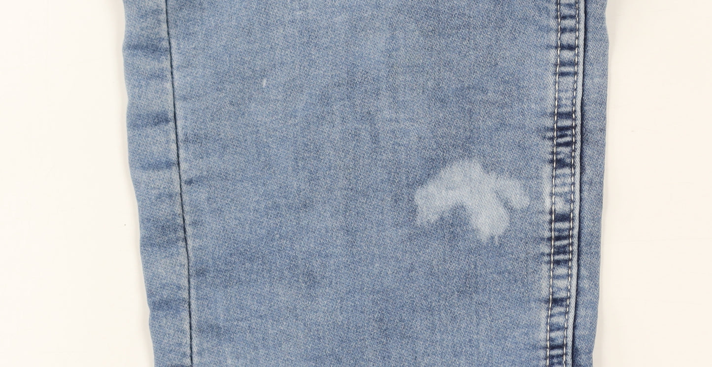 Celio Blue French Market Skinny Fit Light Blue Distressed Jeans Men EUR 36