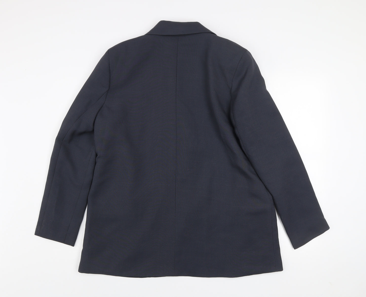 Primark Women Black Regular Fit One-Button Blazer Jacket Size M 12-14