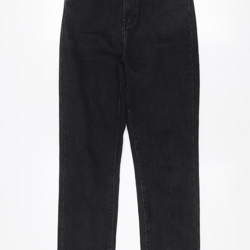 PrettyLittleThing Women Black Size 6 Straight Denim Jeans