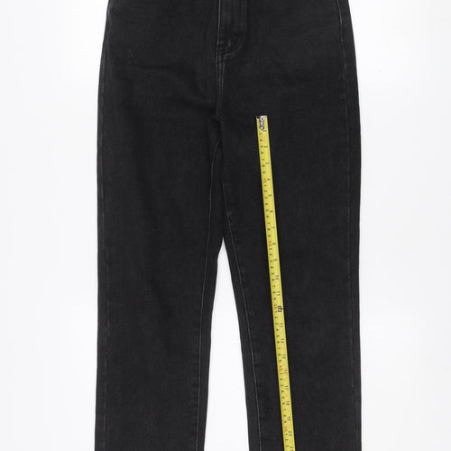 PrettyLittleThing Women Black Size 6 Straight Denim Jeans