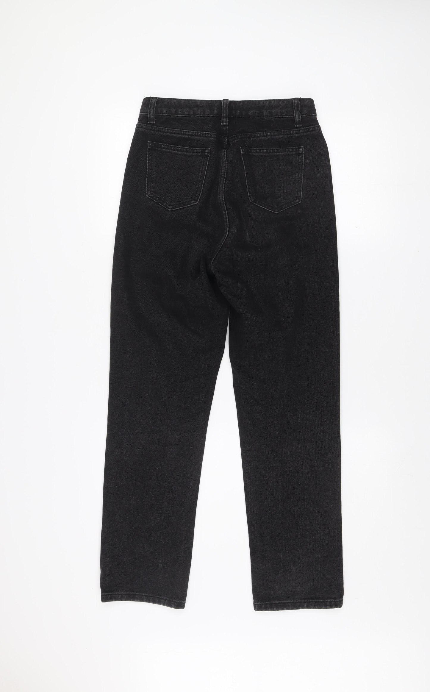 PrettyLittleThing Women Black Size 6 Straight Denim Jeans