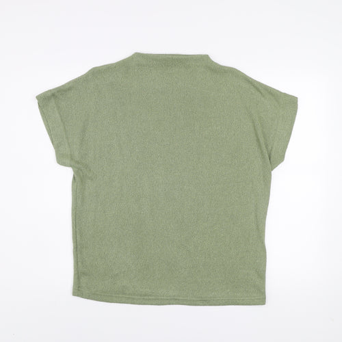 Gallery Women Olive Green Short Sleeve Jersey Top Size M