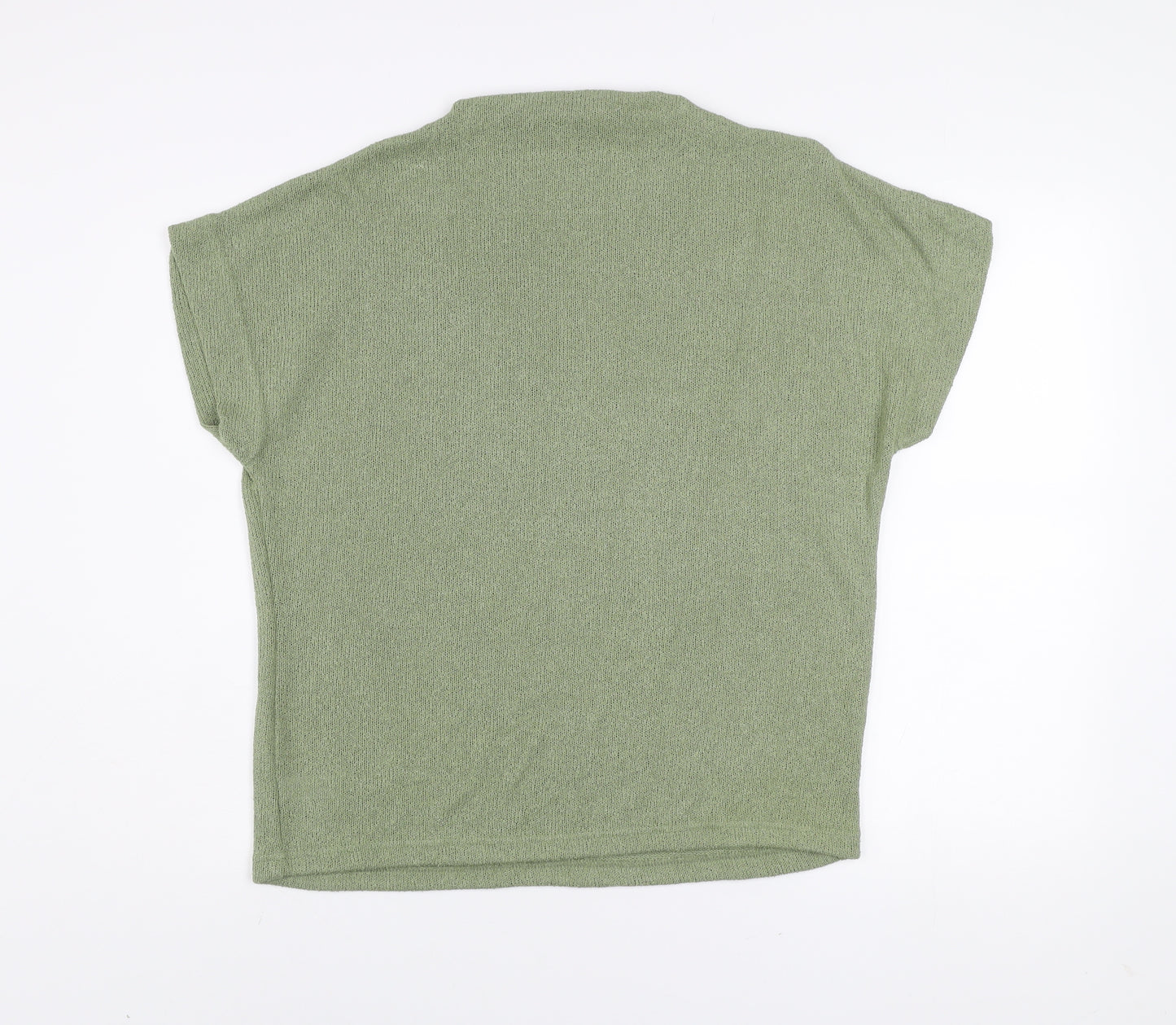 Gallery Women Olive Green Short Sleeve Jersey Top Size M