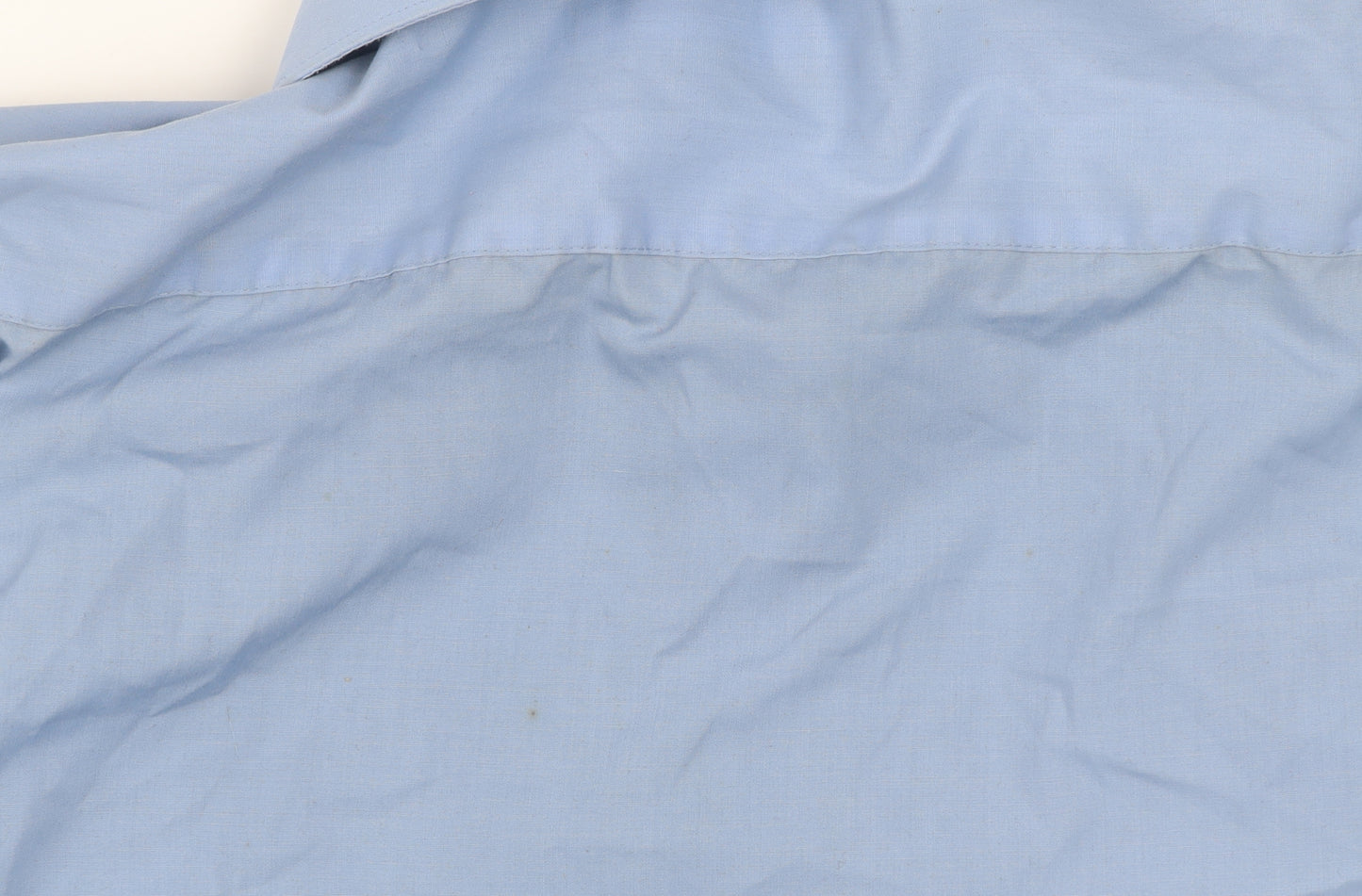 Dunnes Stores Men's Blue Slim Fit Long Sleeve Button-Up Shirt 16.5in 42cm