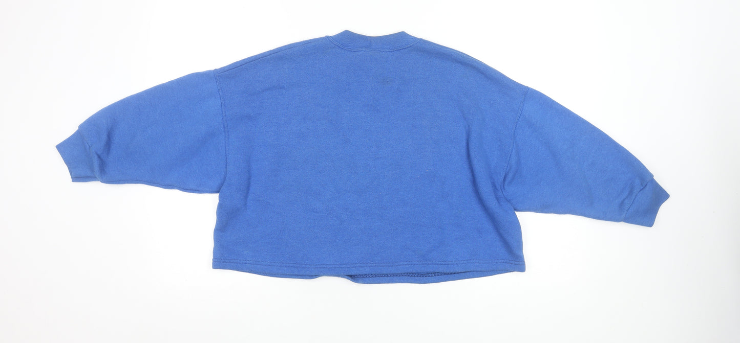 Fruit of the Loom Women Blue Kentucky Embroidered Pullover Sweatshirt L