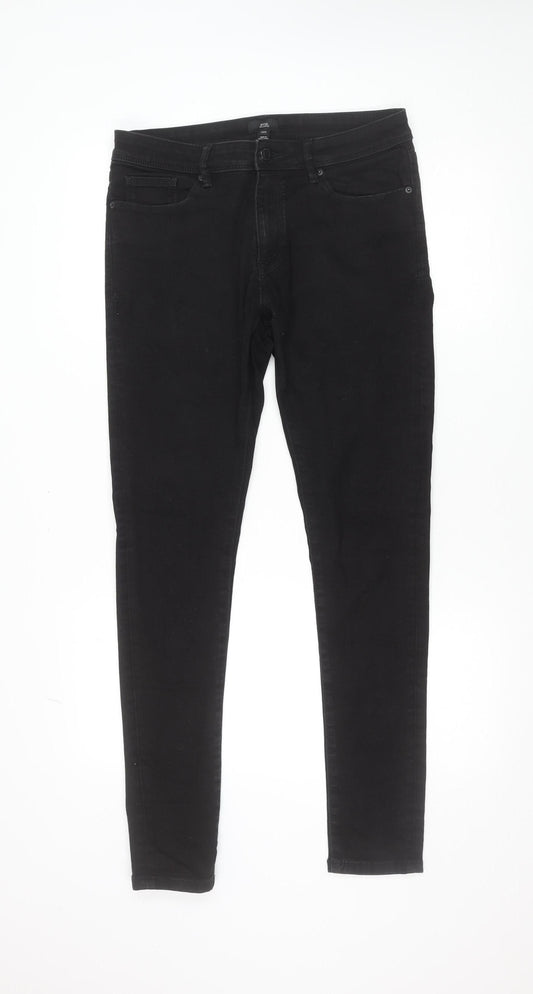 River Island Men's Black Slim Fit Jeans 32R Classic Denim