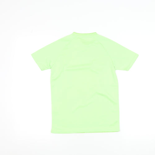FAI Football Camps Boys Green Short Sleeve Football Jersey T-Shirt S