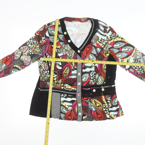 Pauporté Women’s Multicoloured Viscose Button-Up Long Sleeve Top S